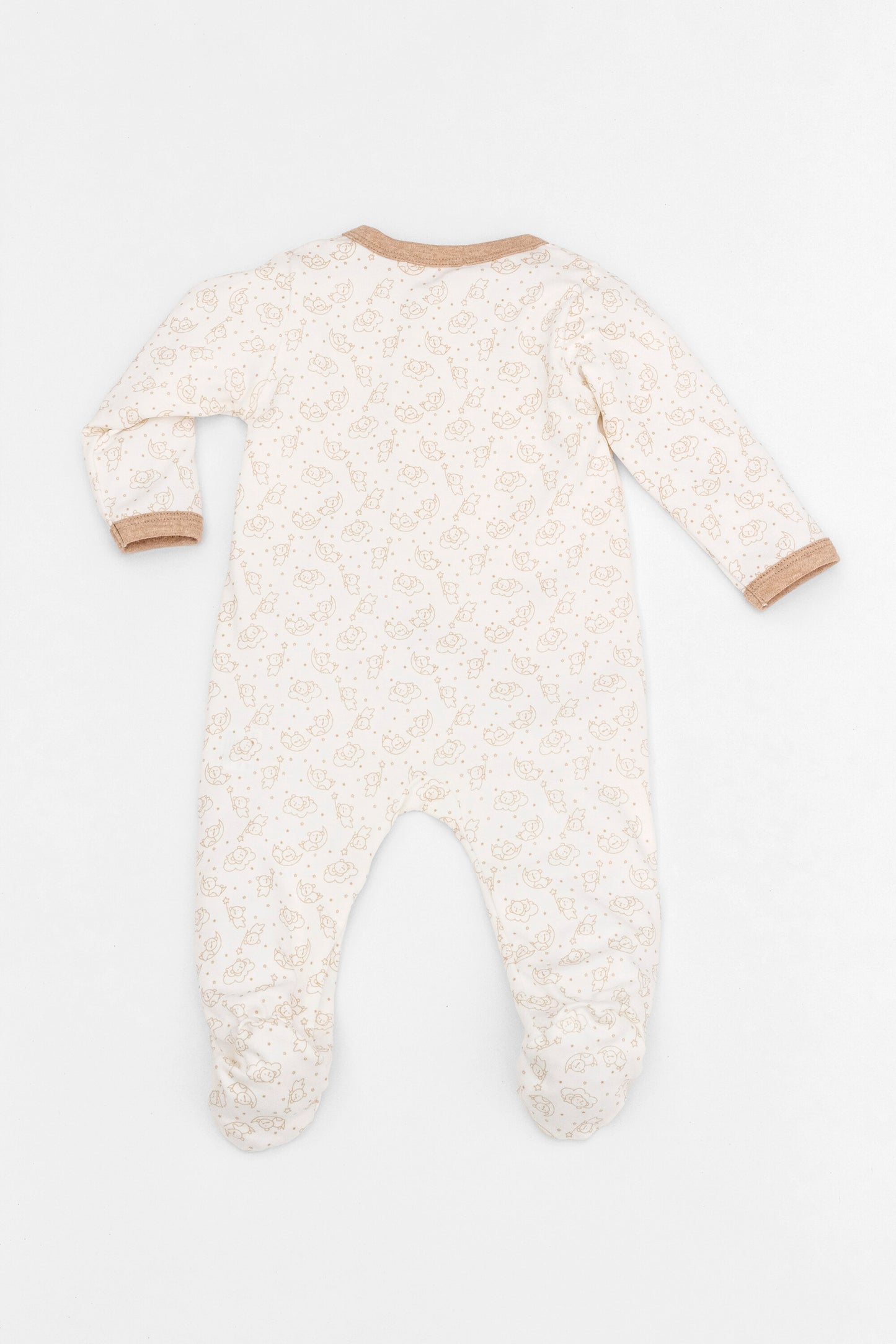 Organic zipper footed pajamas bears