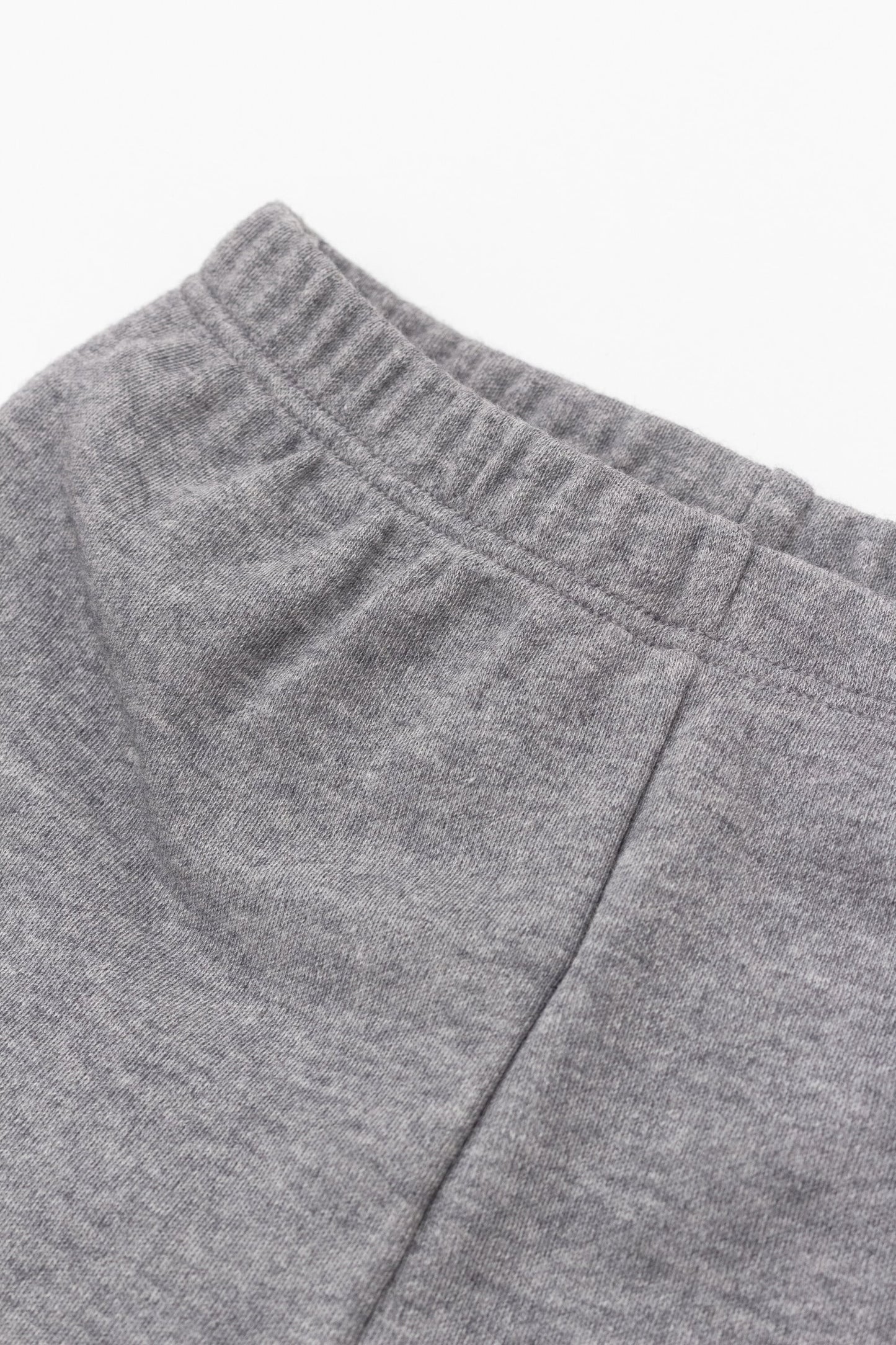 Organic elastic waistband leggings heather grey