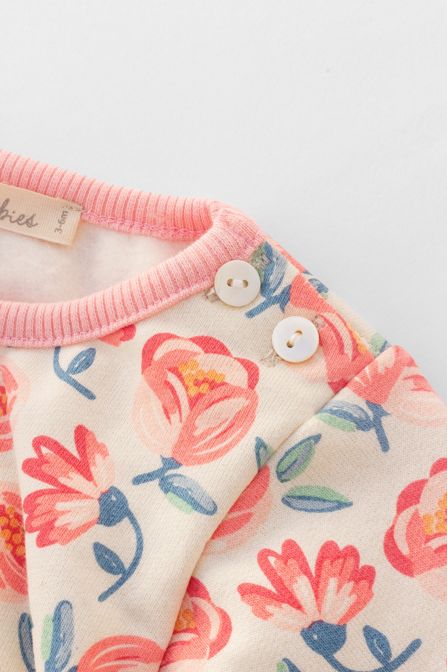 Organic sweatshirt floral
