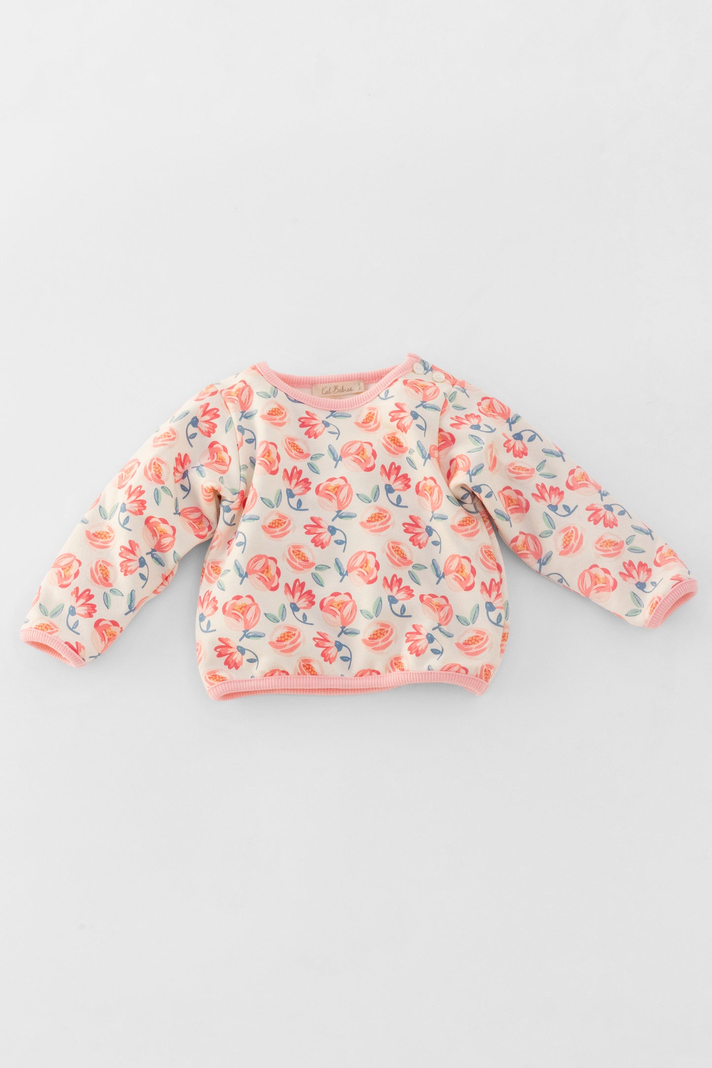 Organic sweatshirt floral