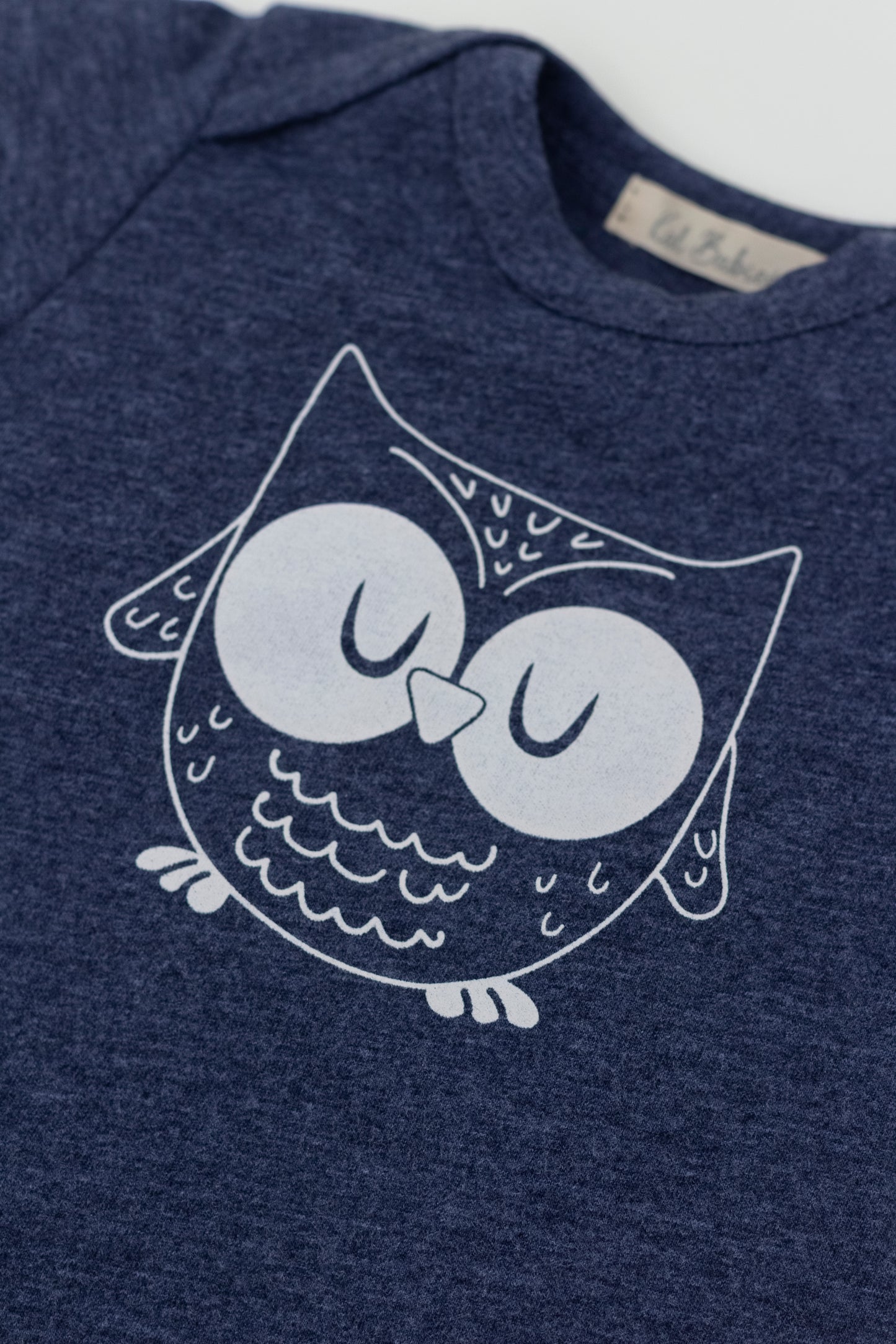 Owl blue romper