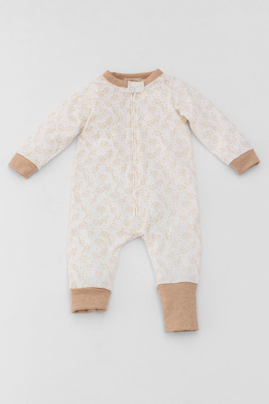 Organic one-piece footless pajamas bears