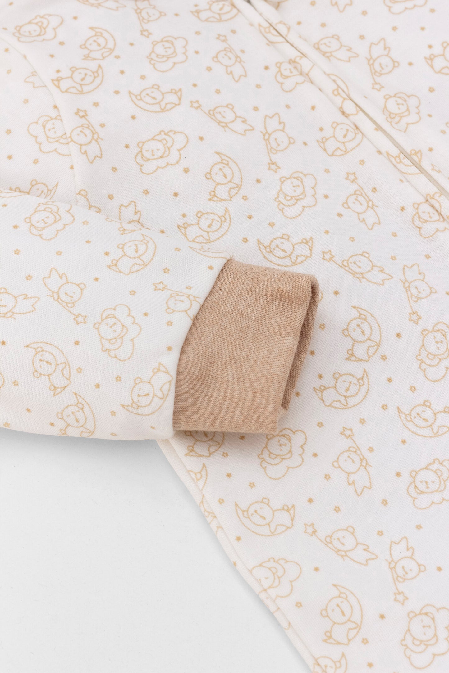 Organic one-piece footless pajamas bears