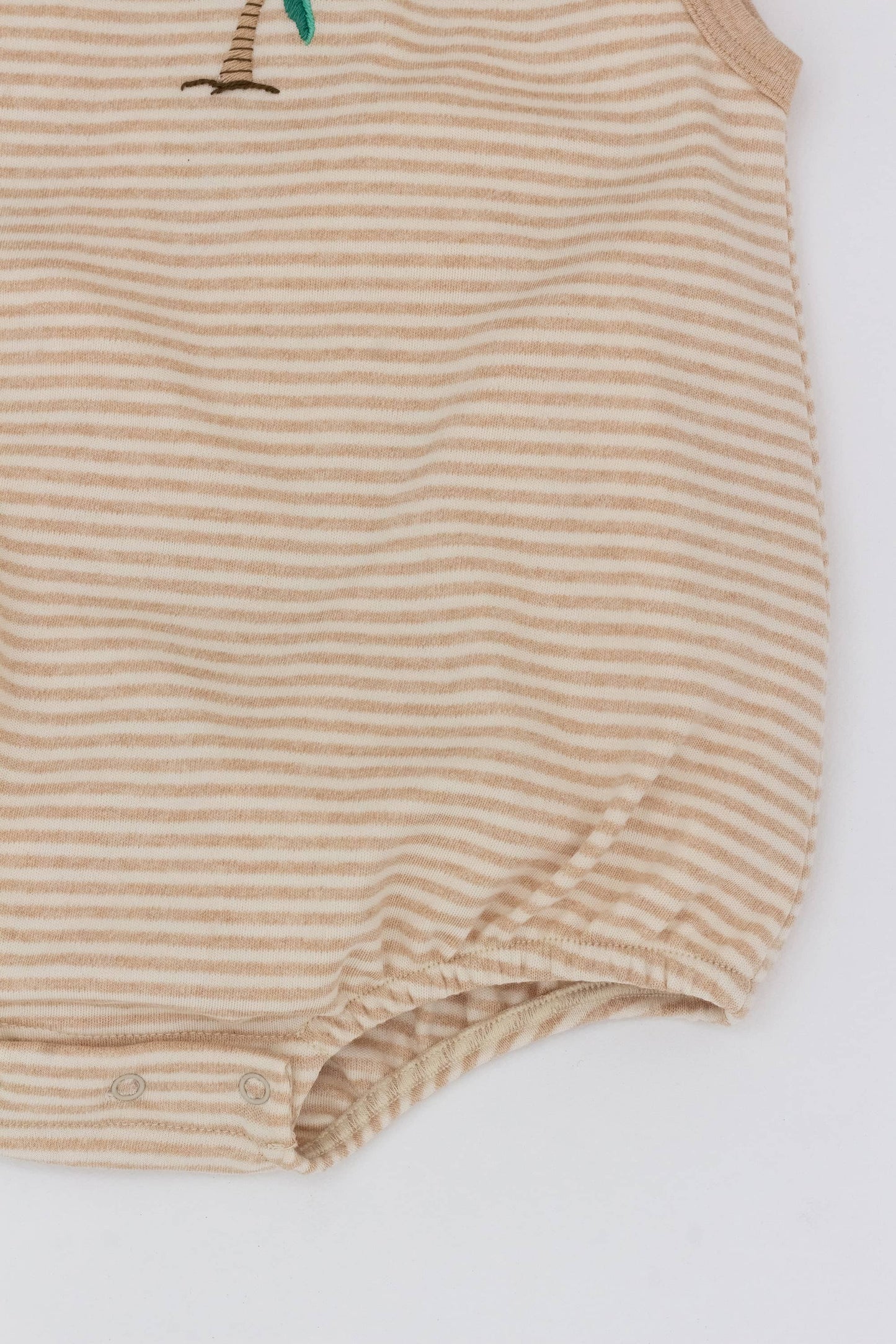 Striped sleeveless bubble