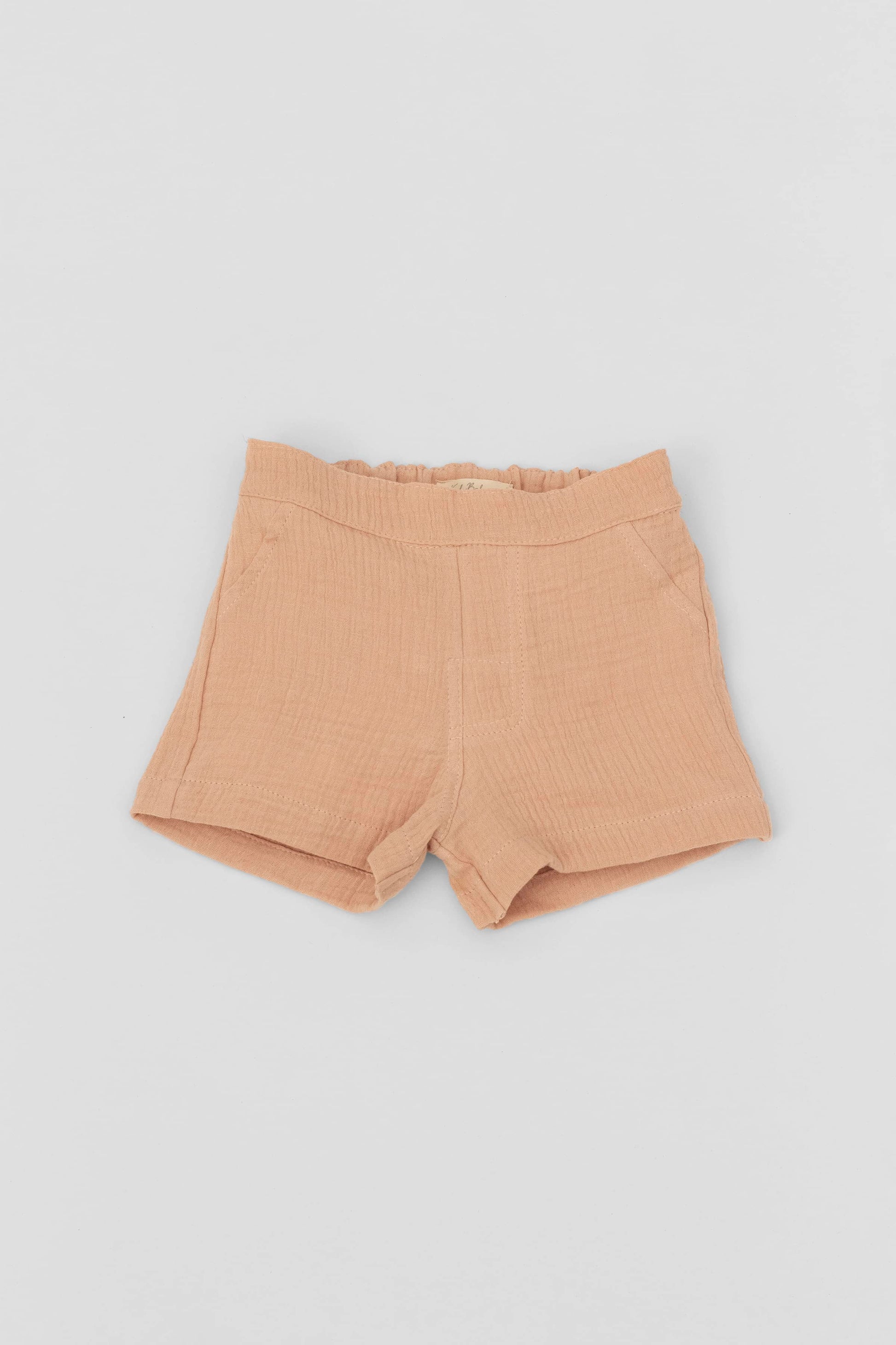 Organic muslin soft clay short pants kal babies front
