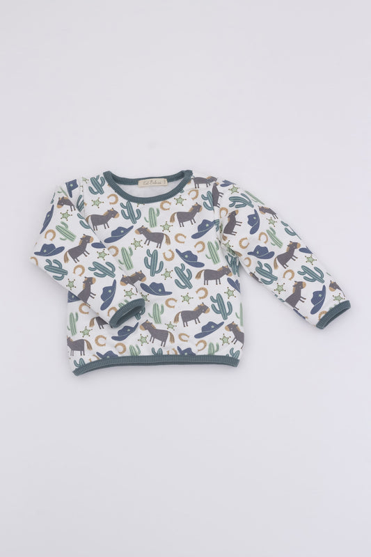 Organic sweatshirt western