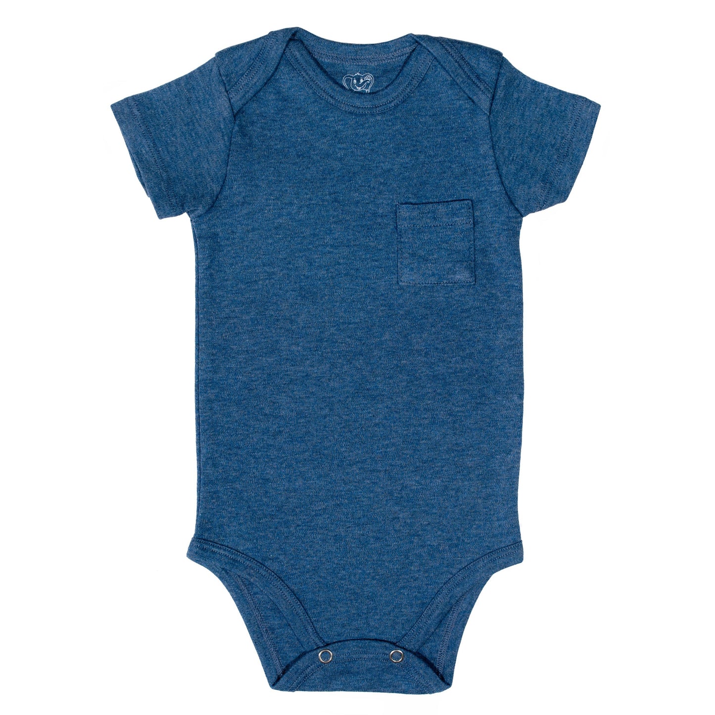 Seattle lapped shoulder bodysuit indigo - Kal BabiesSeattle lapped shoulder bodysuit indigo