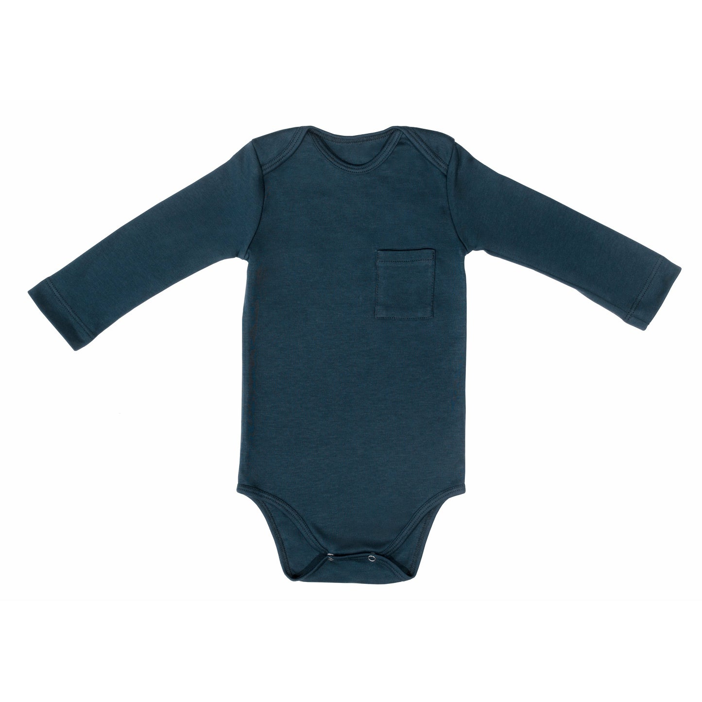 Vegas lapped shoulder bodysuit navy - Kal BabiesVegas lapped shoulder bodysuit navy