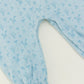 Light blue long sleeve romper with flower print