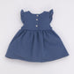 Organic jumperskirt blue fleece