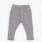 Organic elastic waistband leggings heather grey