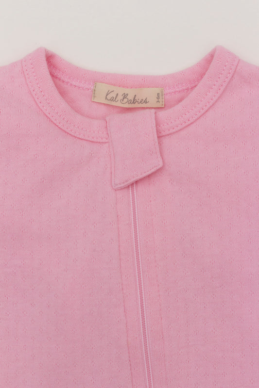 Sweet pink one piece pajama