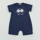 Owl blue romper