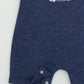 Owl blue romper