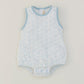 Cats and dogs print bubble romper