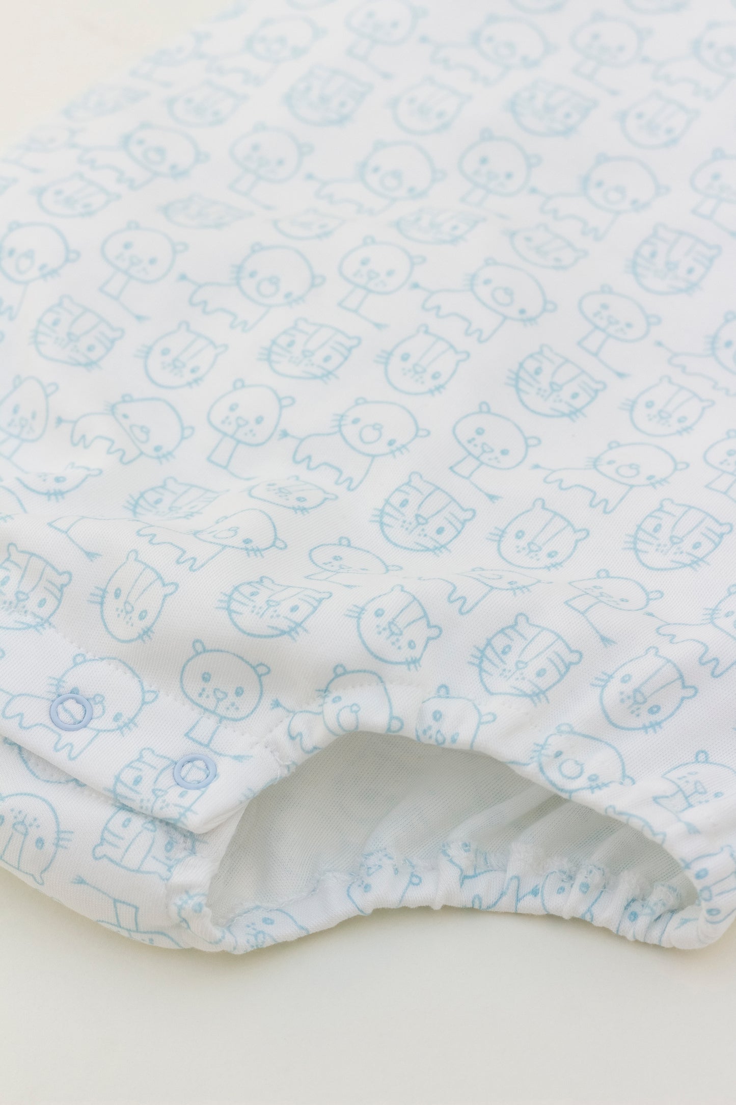 Cats and dogs print bubble romper