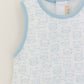 Cats and dogs print bubble romper