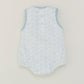 Cats and dogs print bubble romper