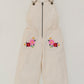 Overall Ivory with  embroidered flowers
