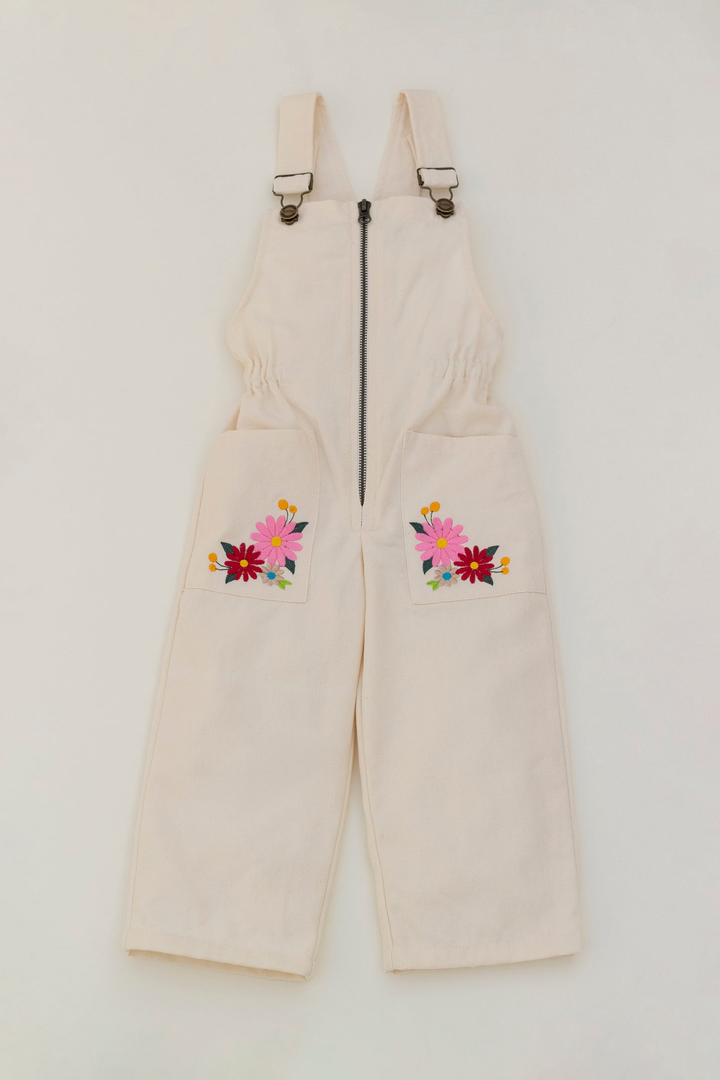 Overall Ivory with  embroidered flowers