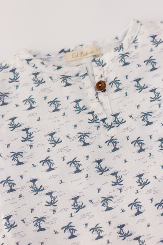 Kai's crew neck shirt with matching short set