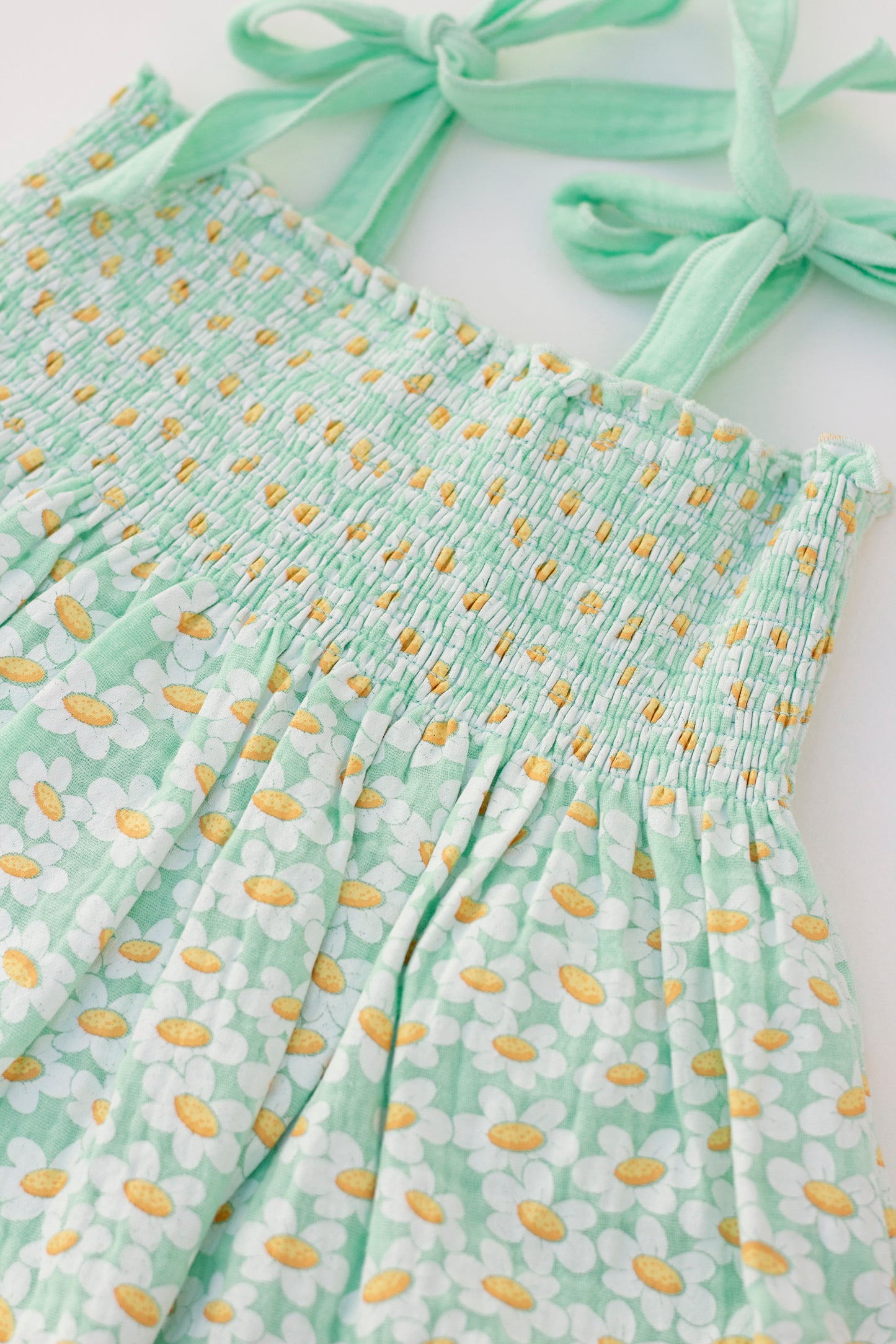Muslin flower top with white short set