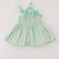 Muslin flower top with white short set