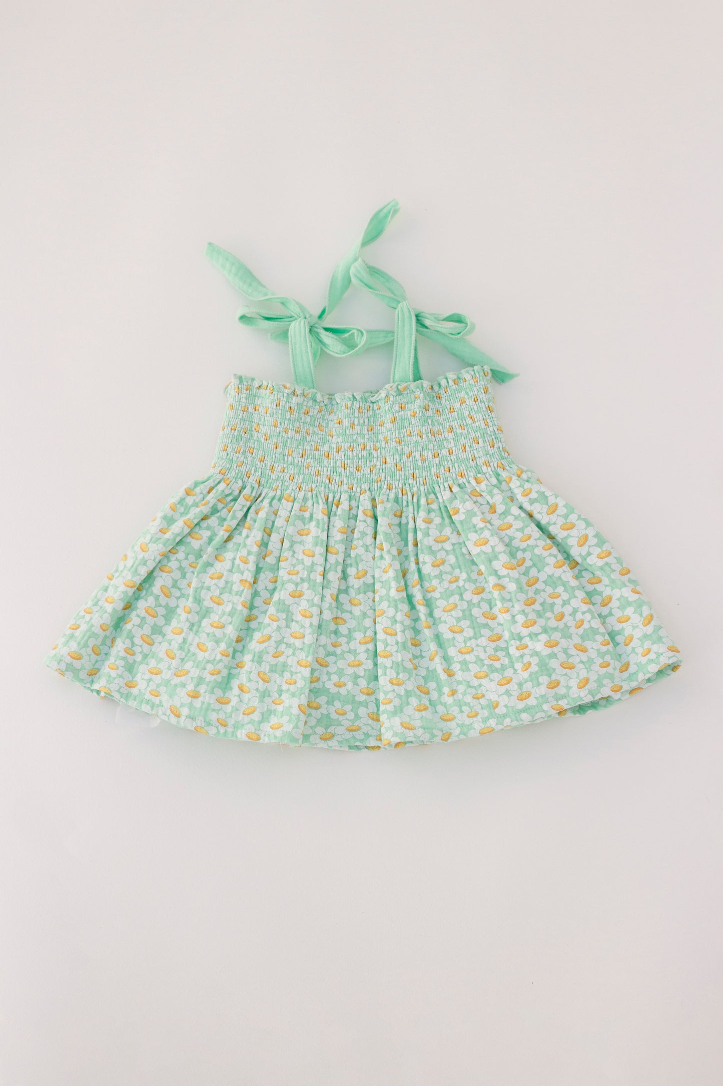 Muslin flower top with white short set