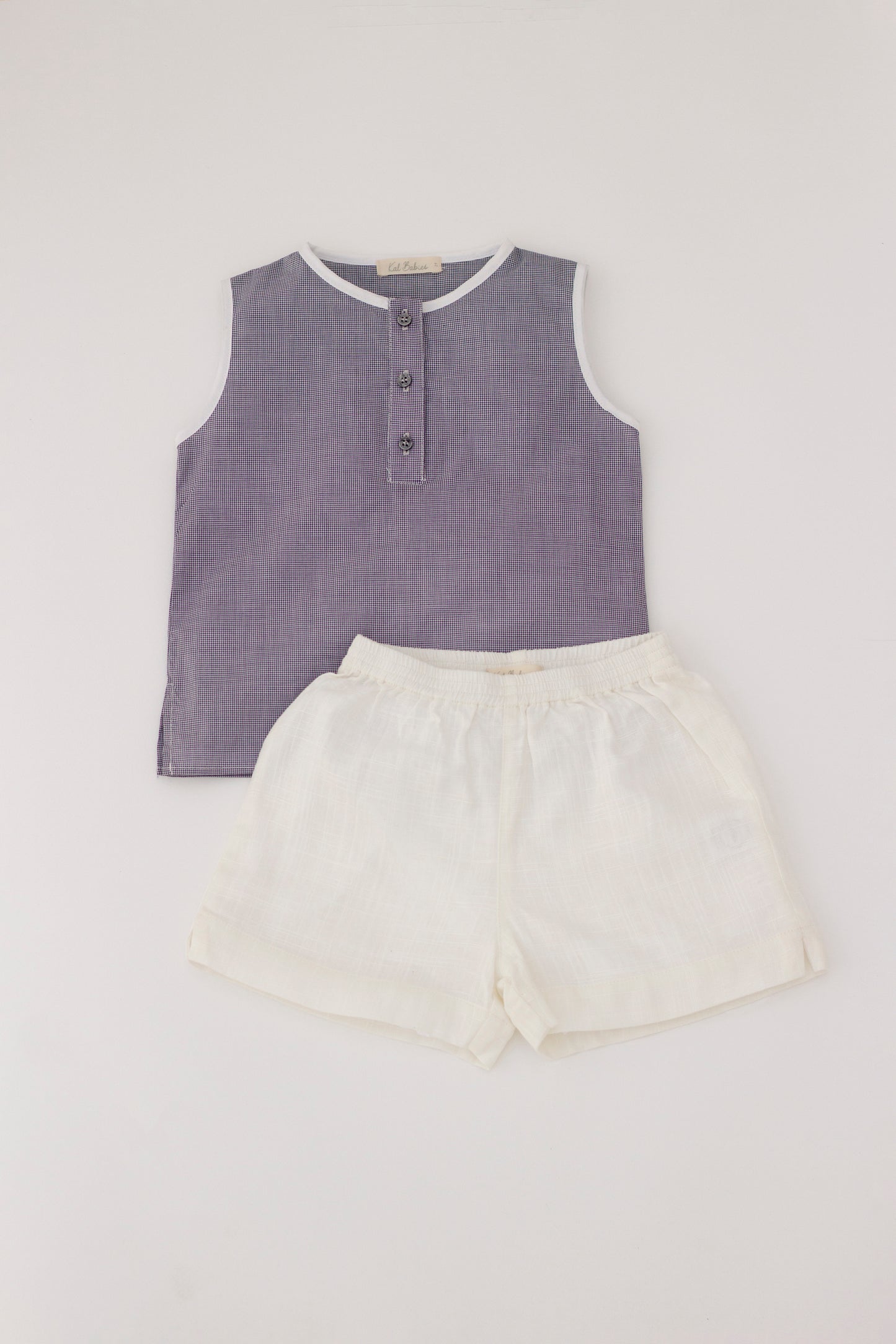 Luka's tank top with linen short set