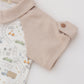 Short sleeve romper with contrasting collar - khaki