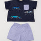 Race car oversize T-shirt set