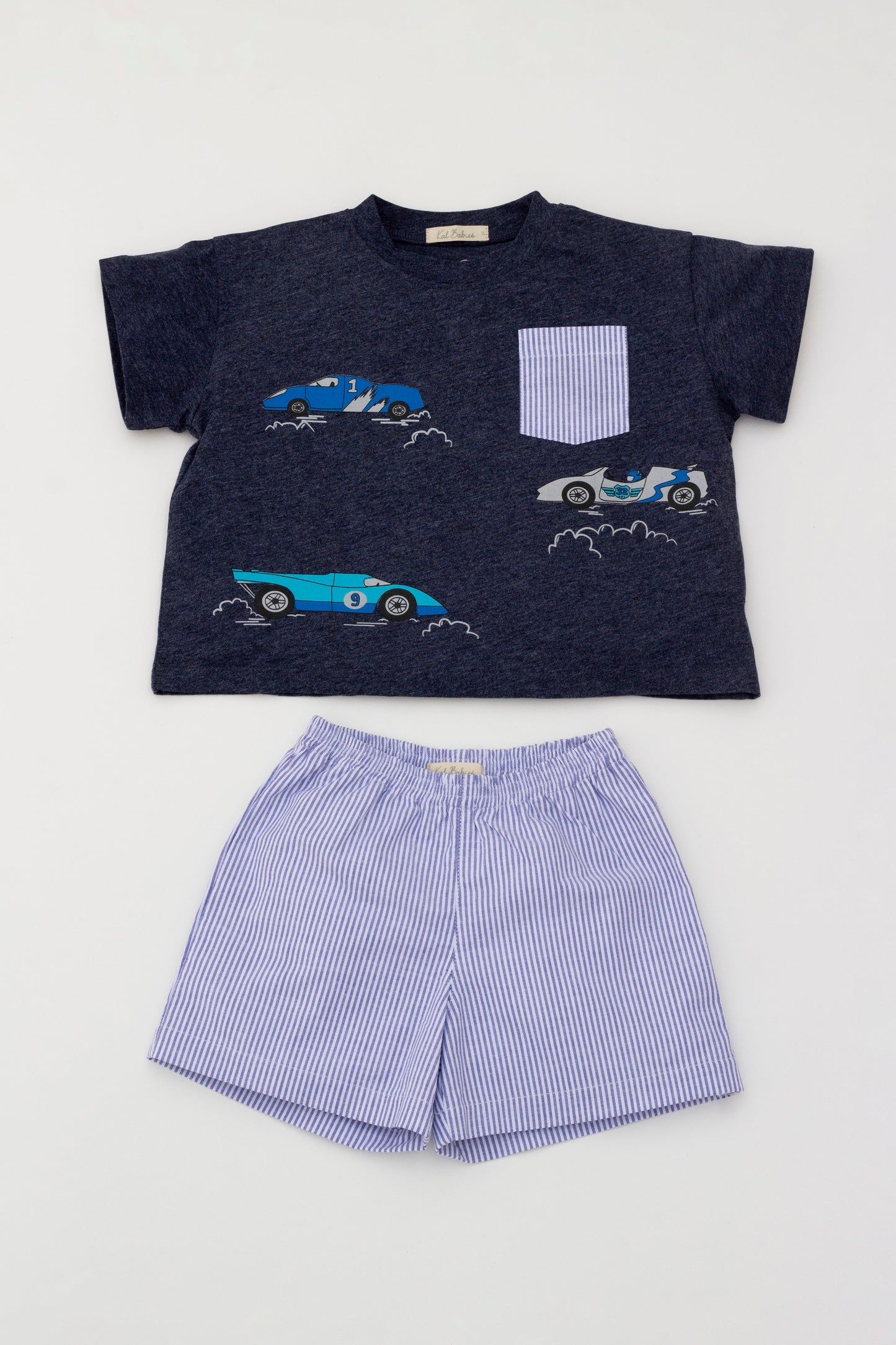 Race car oversize T-shirt set