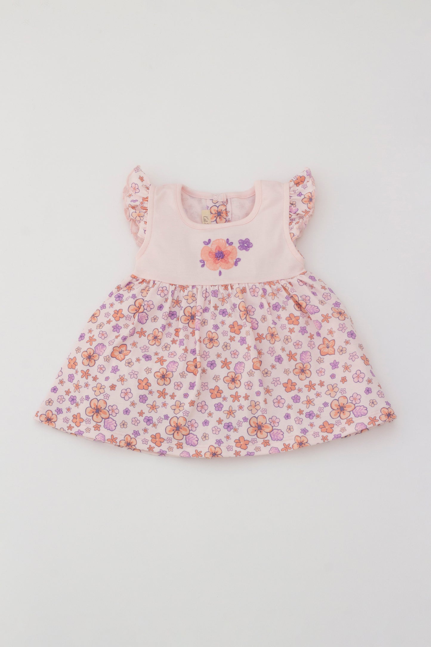 Flower Dress Reagan - Hand embroidered flowers