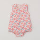 Flower print bubble romper