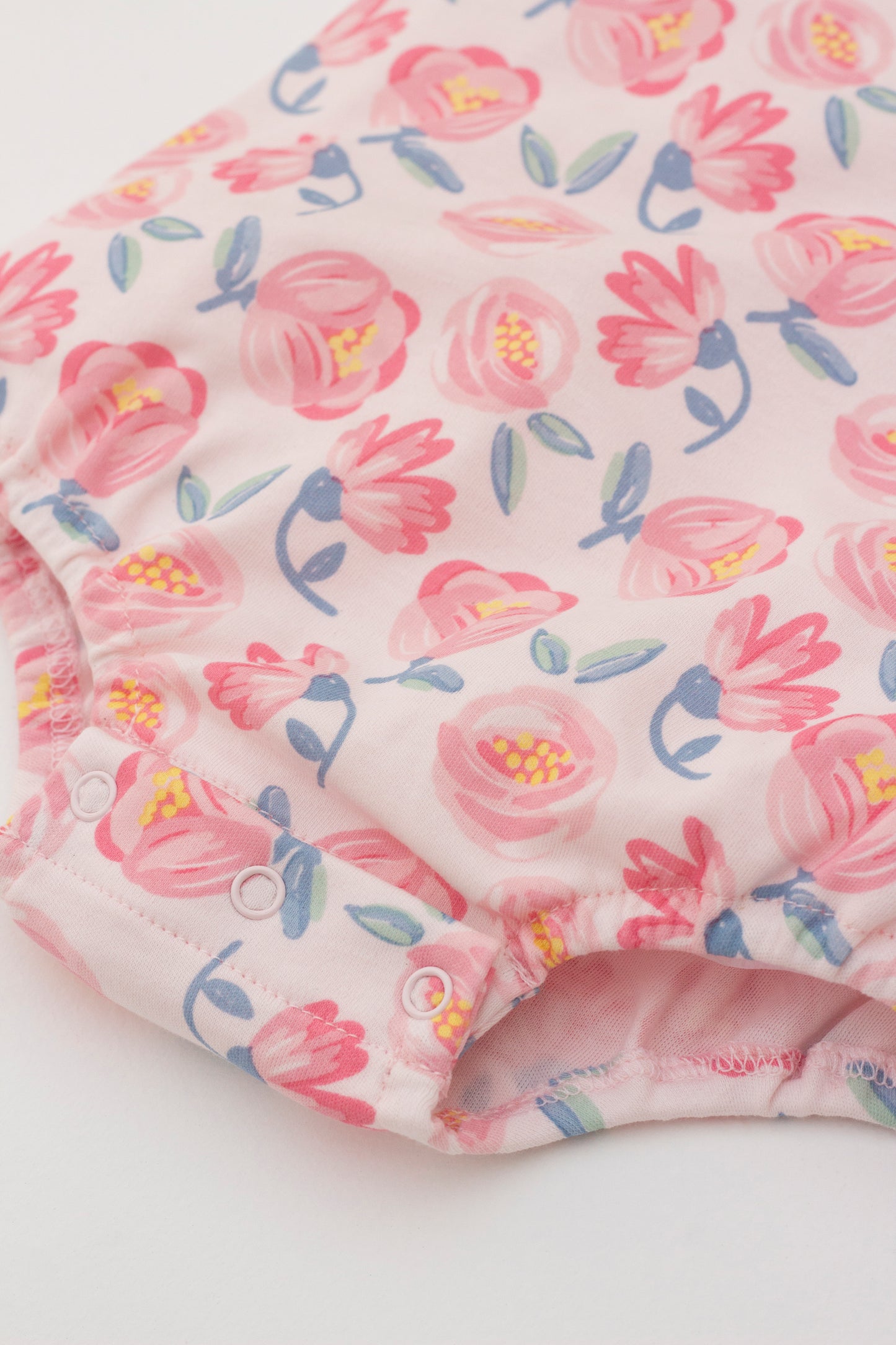 Flower print bubble romper