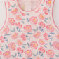 Flower print bubble romper
