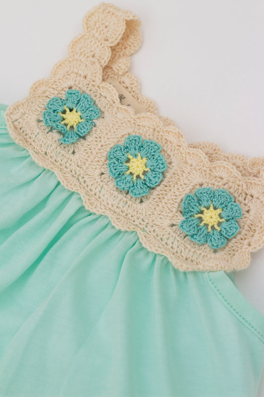 Mint green romper Emma