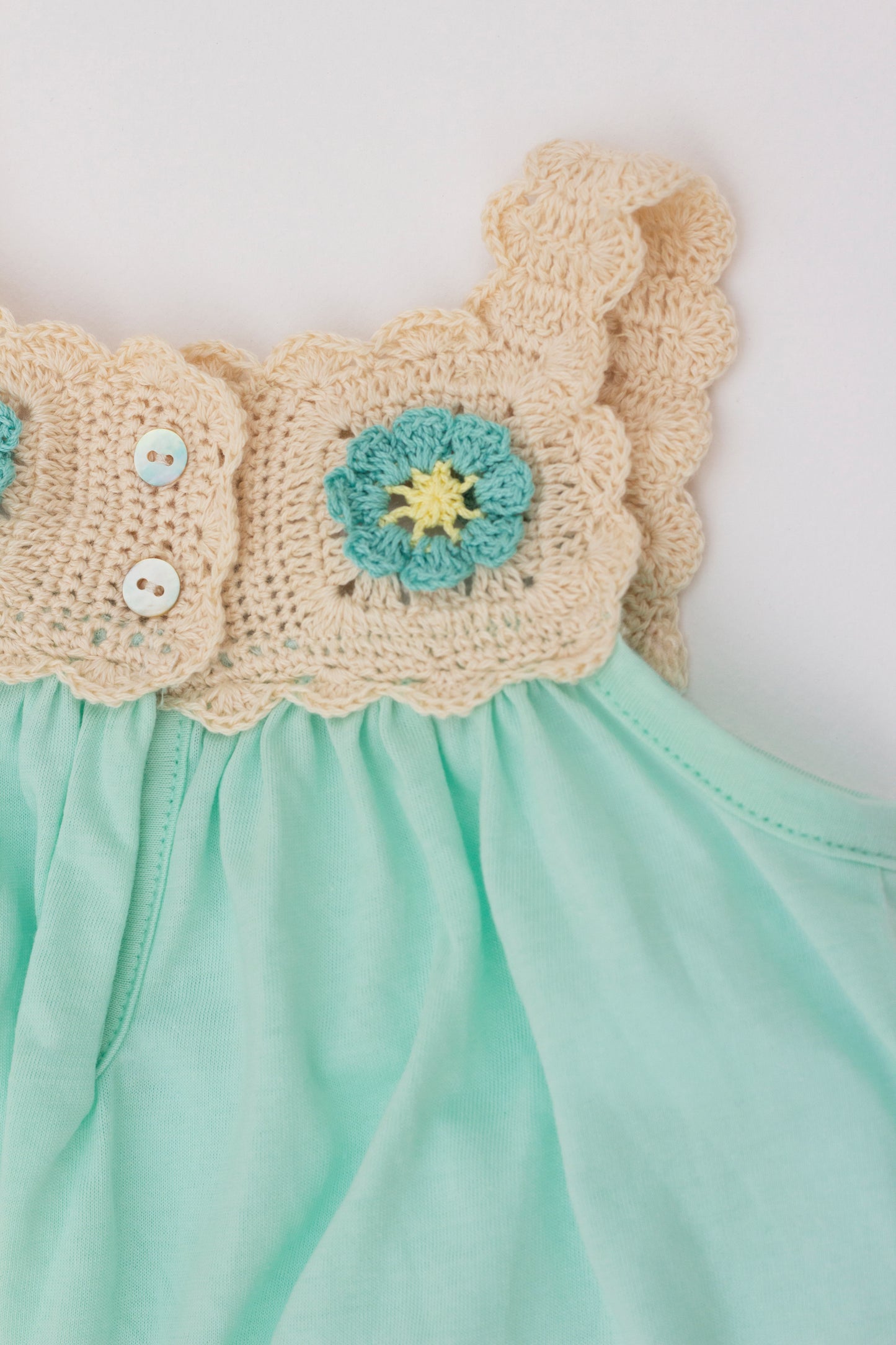 Mint green romper Emma