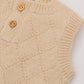 Knitted romper Beige