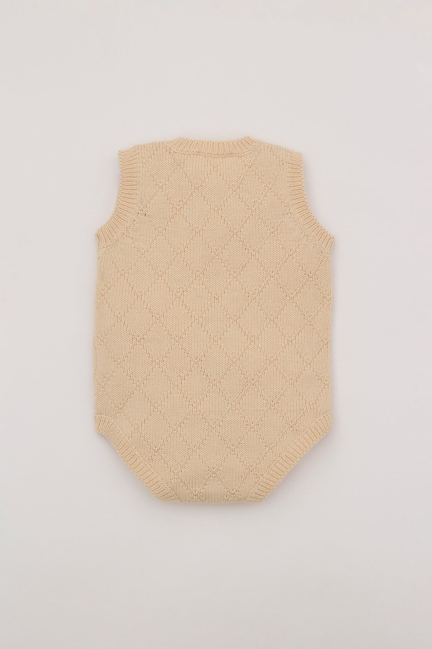 Knitted romper Beige