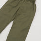 Linen loose fit  pant- military green