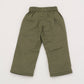 Linen loose fit  pant- military green
