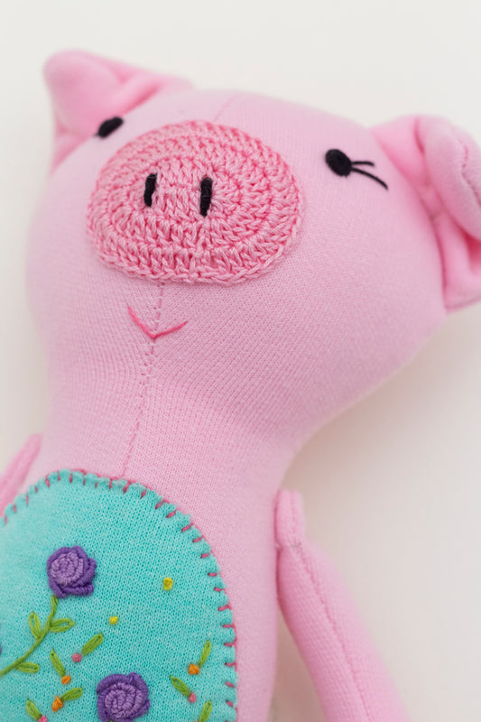 Piggy- handmade doll