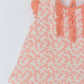 Contrasting ruffle sleeve A-line top