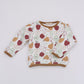 Organic sweatshirt apples